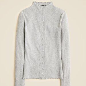 J. Crew Perfect Rib Cardigan with Jeweled Buttons NWT